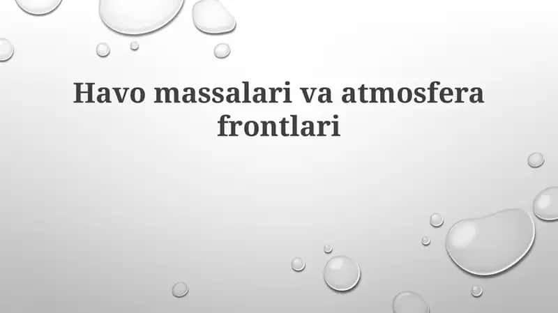 Havomassalarivaatmosferafrontlari
