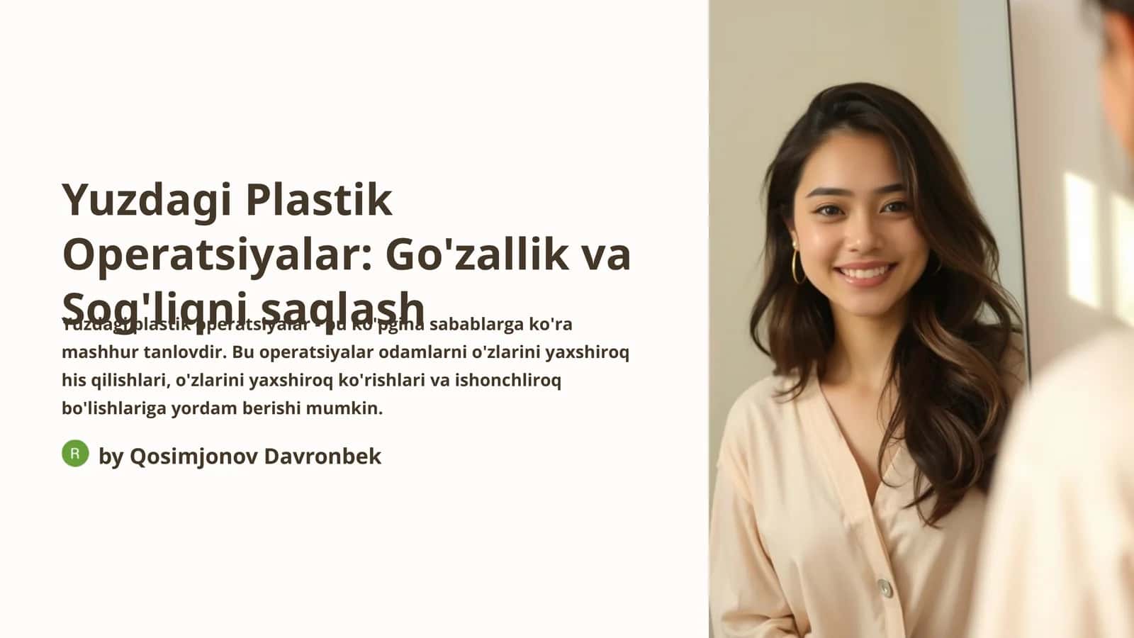 Plastik Operatsiyalar
