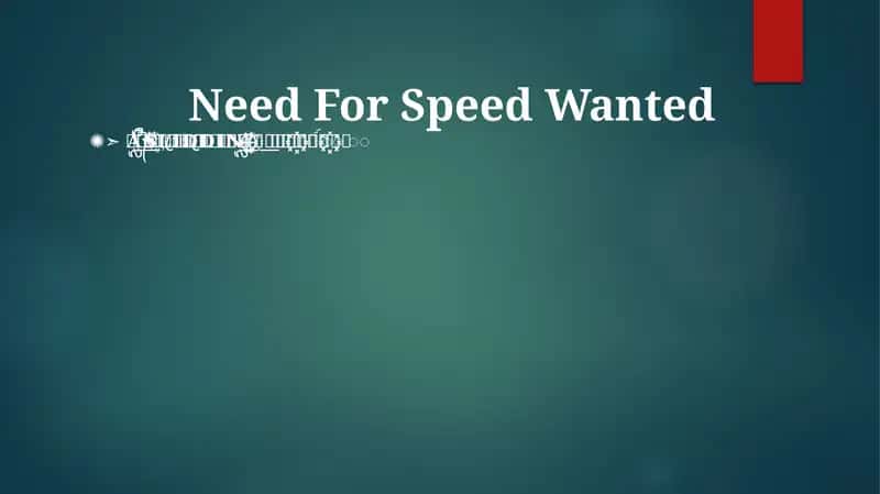 Need for Speed Wanted