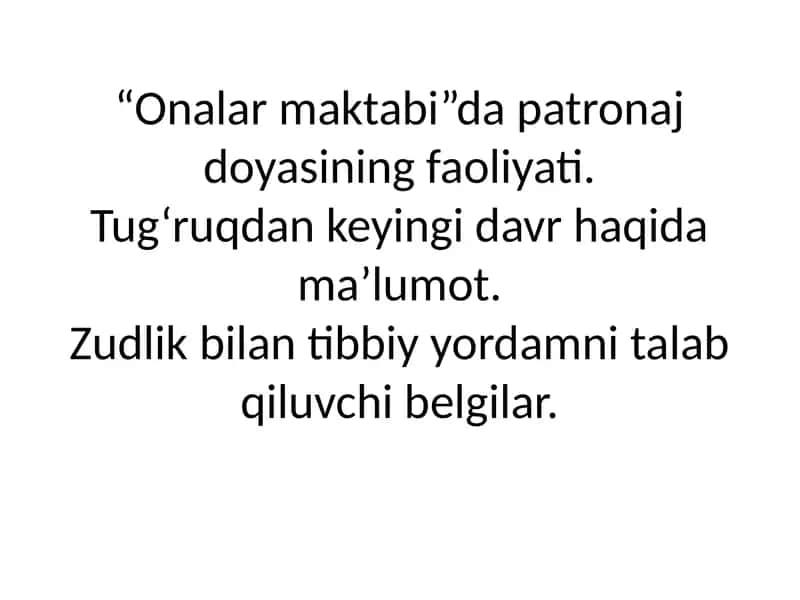Soғlom ona va bala yili