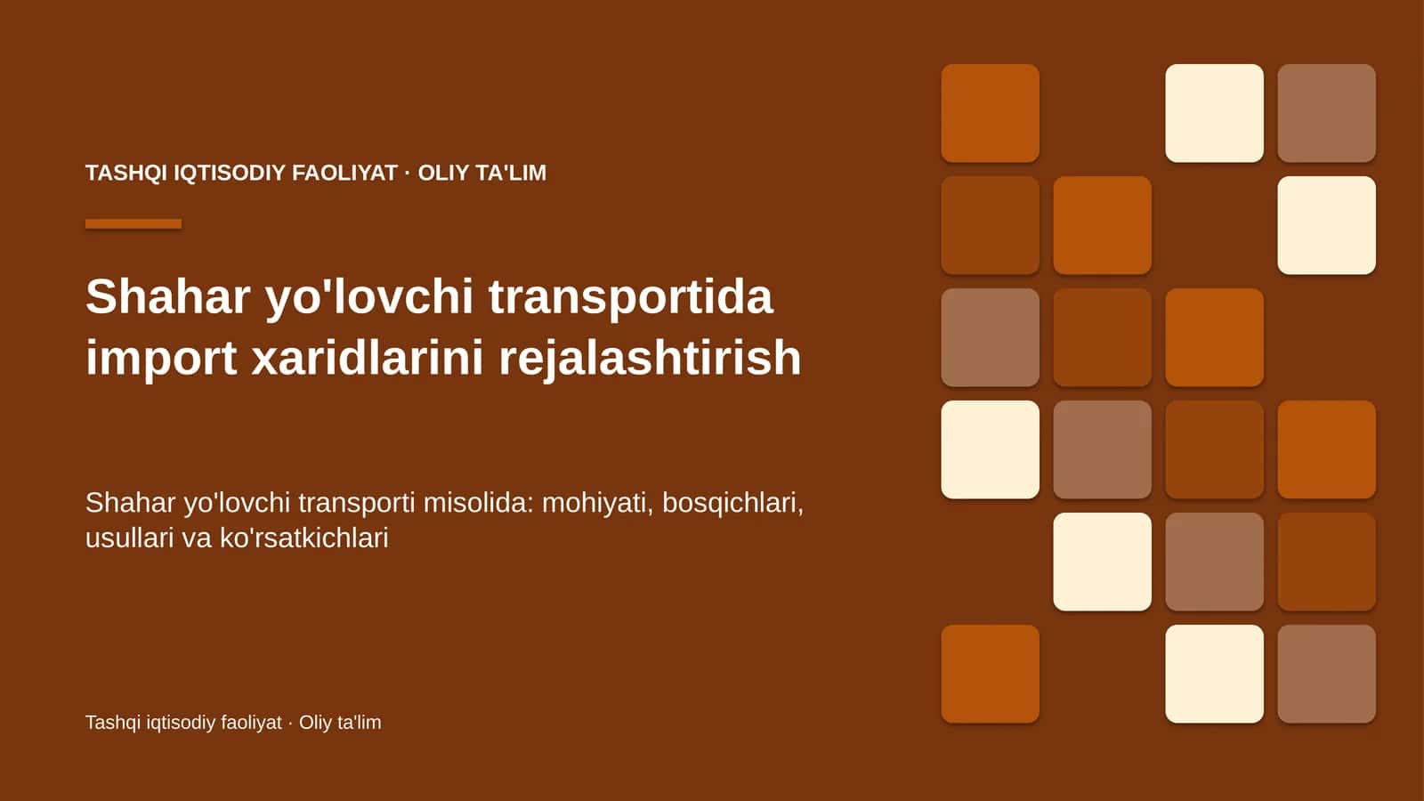 shahar yo'lovchi transportida import xaridlarini rejalashtirish 5594
