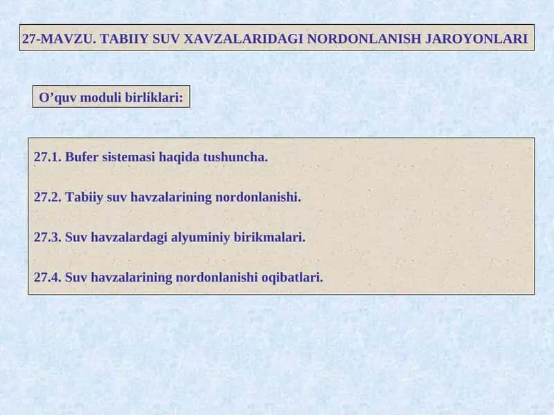 Bufer sistemasi
