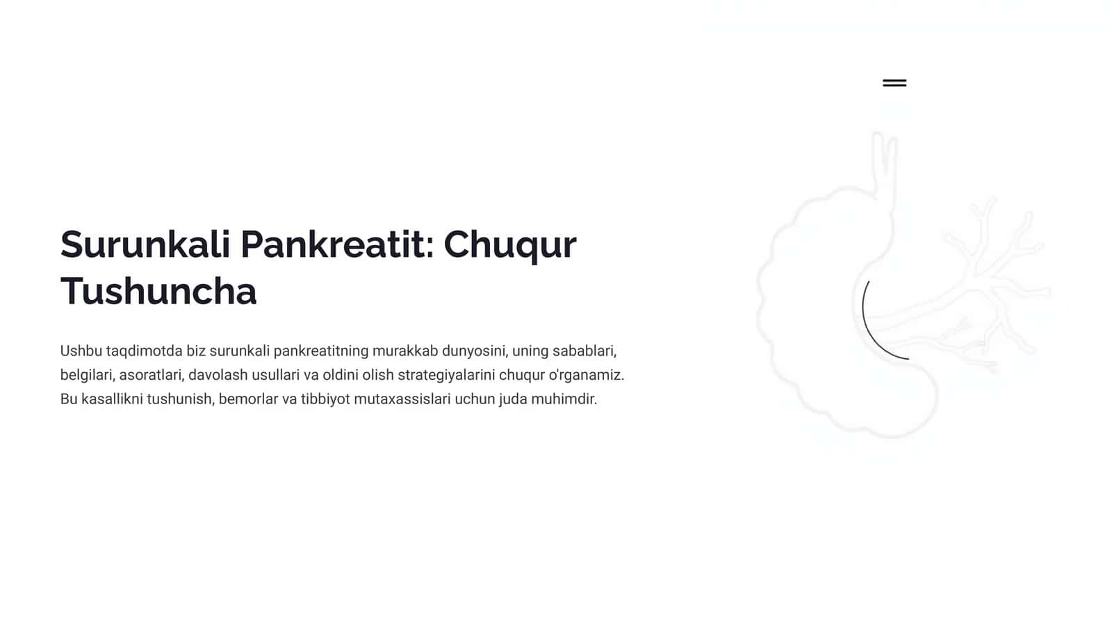 Surunkali Pankreatit: Chuqur Tushuncha
