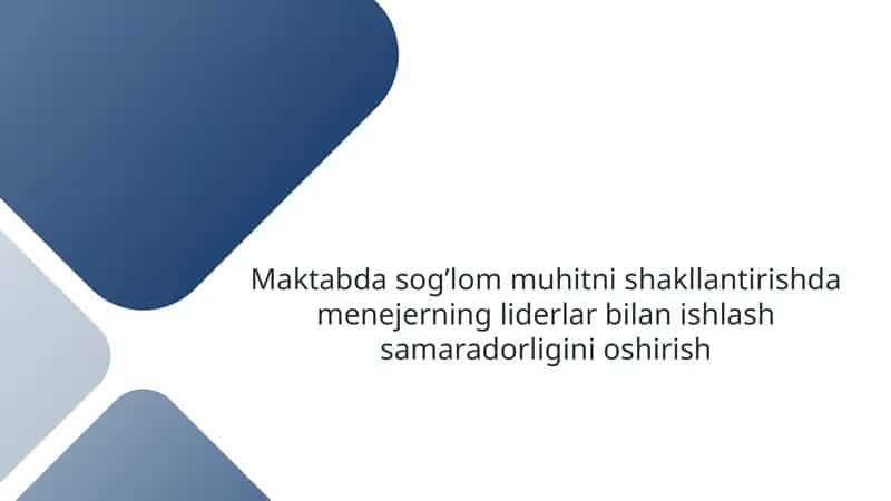 O‘zbekiston Respublikasi Ta’limto‘g‘risidagi qonun