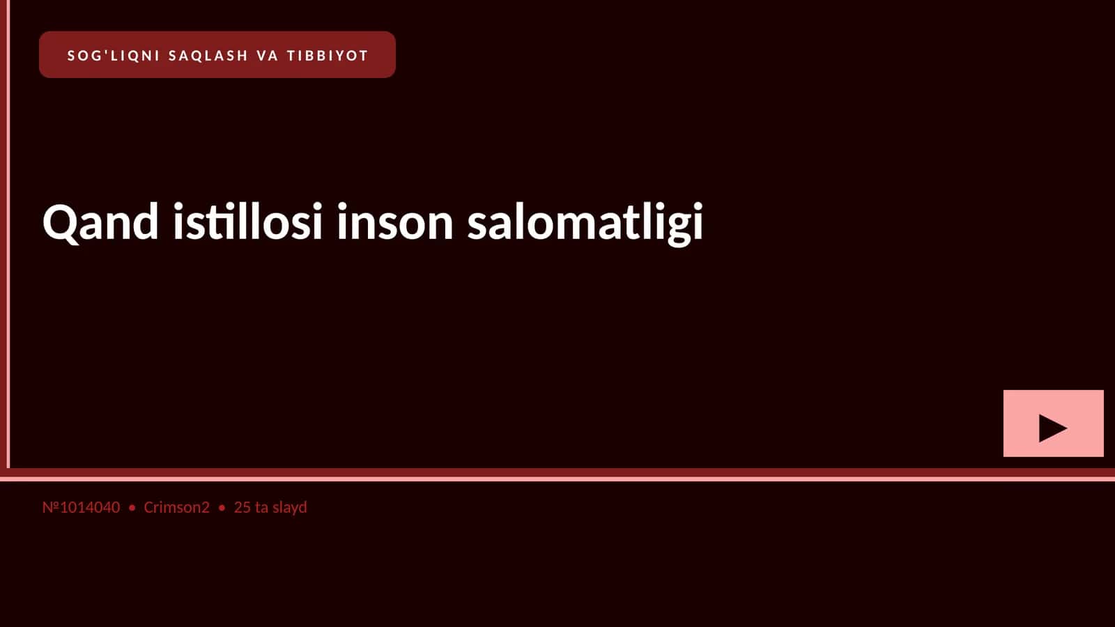 Qand istillosi inson salomatligi