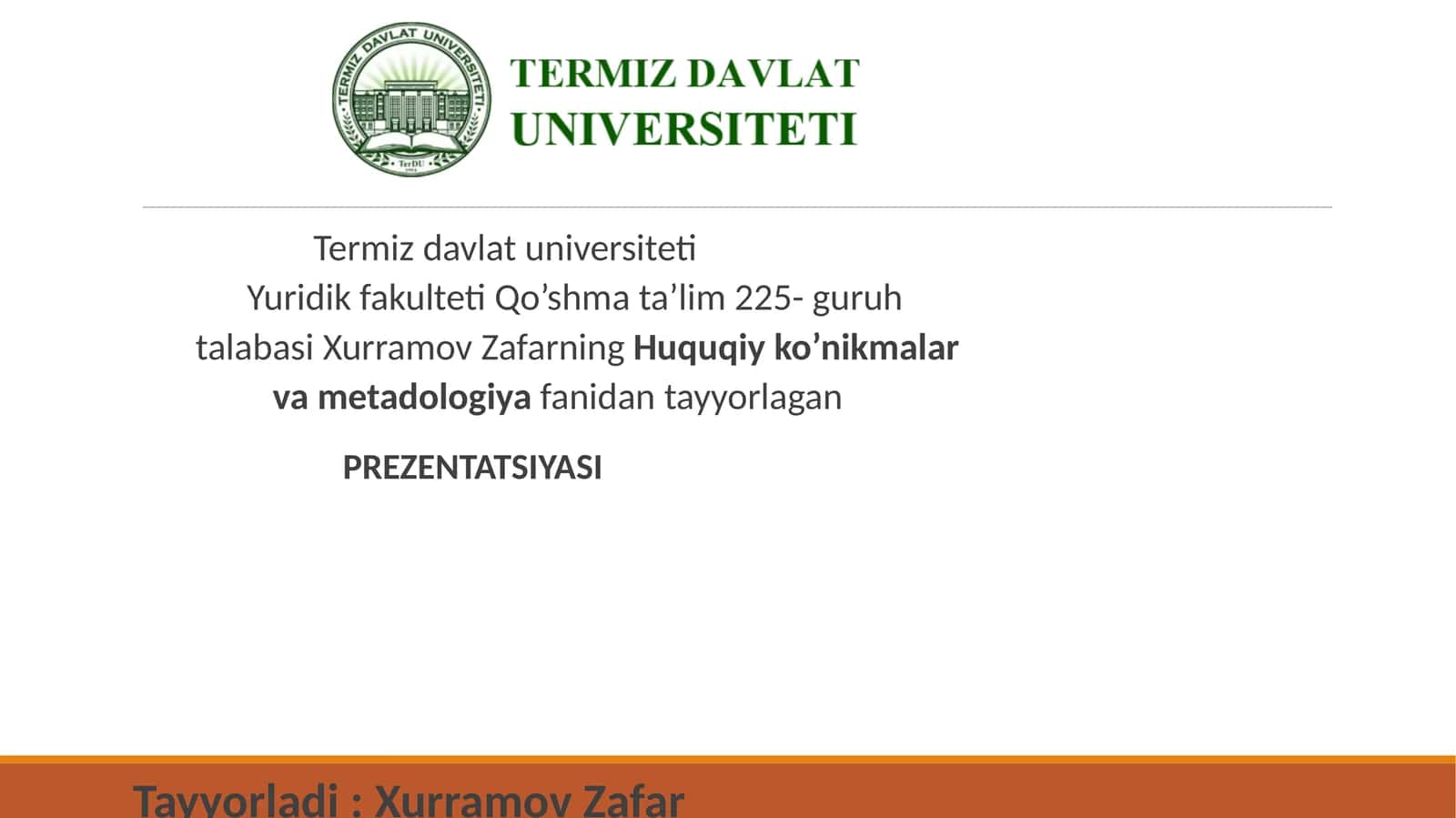 YURISTLAR JAMOASI HAMDA JAMIYATDA IJOBIY SHAXSIYIMIJNI SHAKLLANTIRISH YO‘L-YO‘RIQLARI