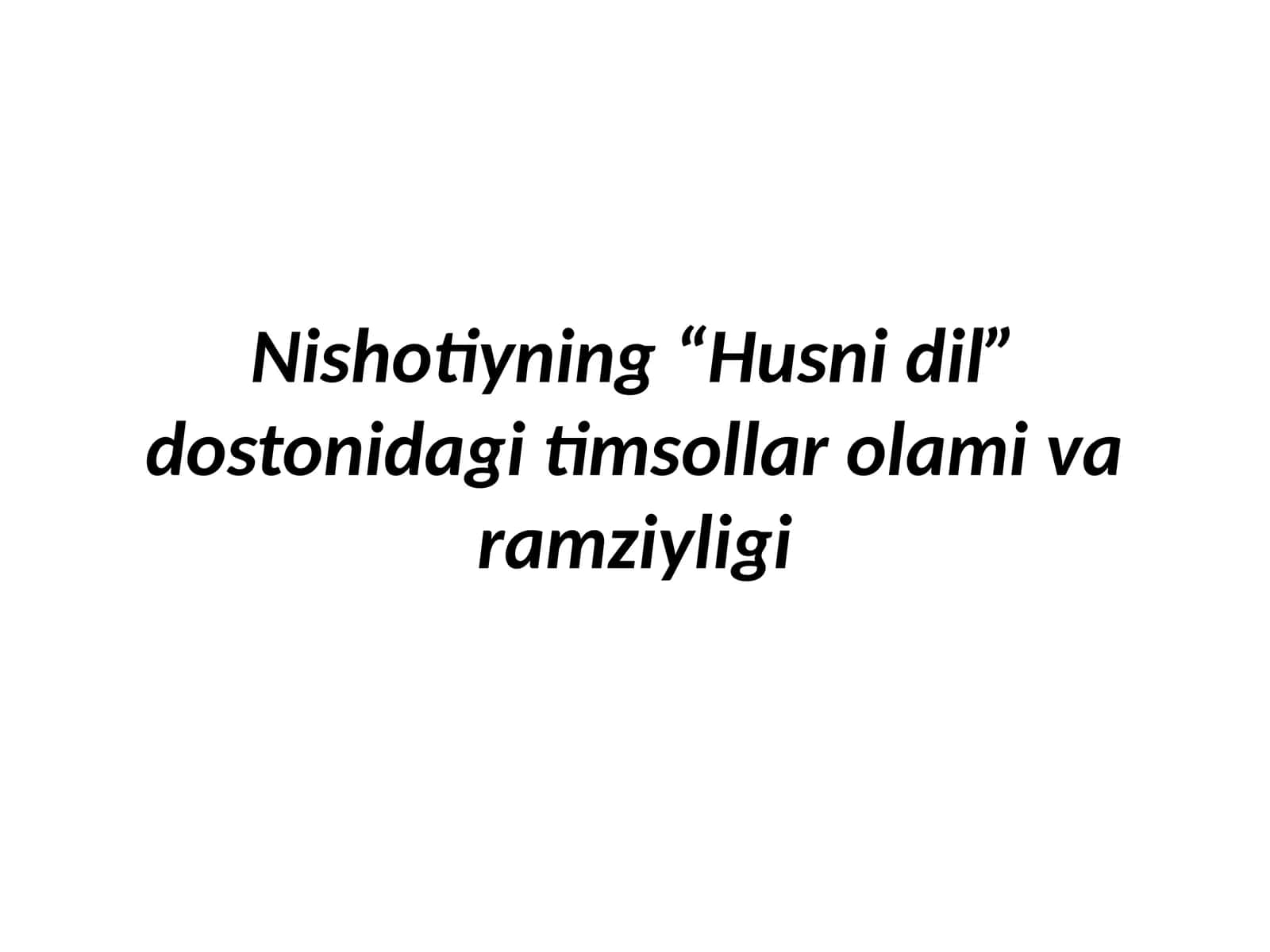 HusniDil dostoni