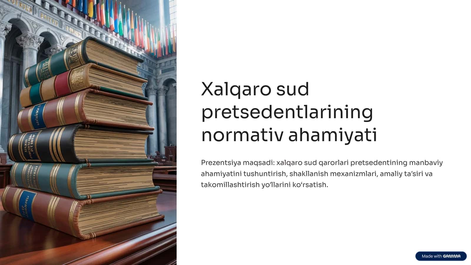 Xalqaro sud pretsedentlarining normativ ahamiyati