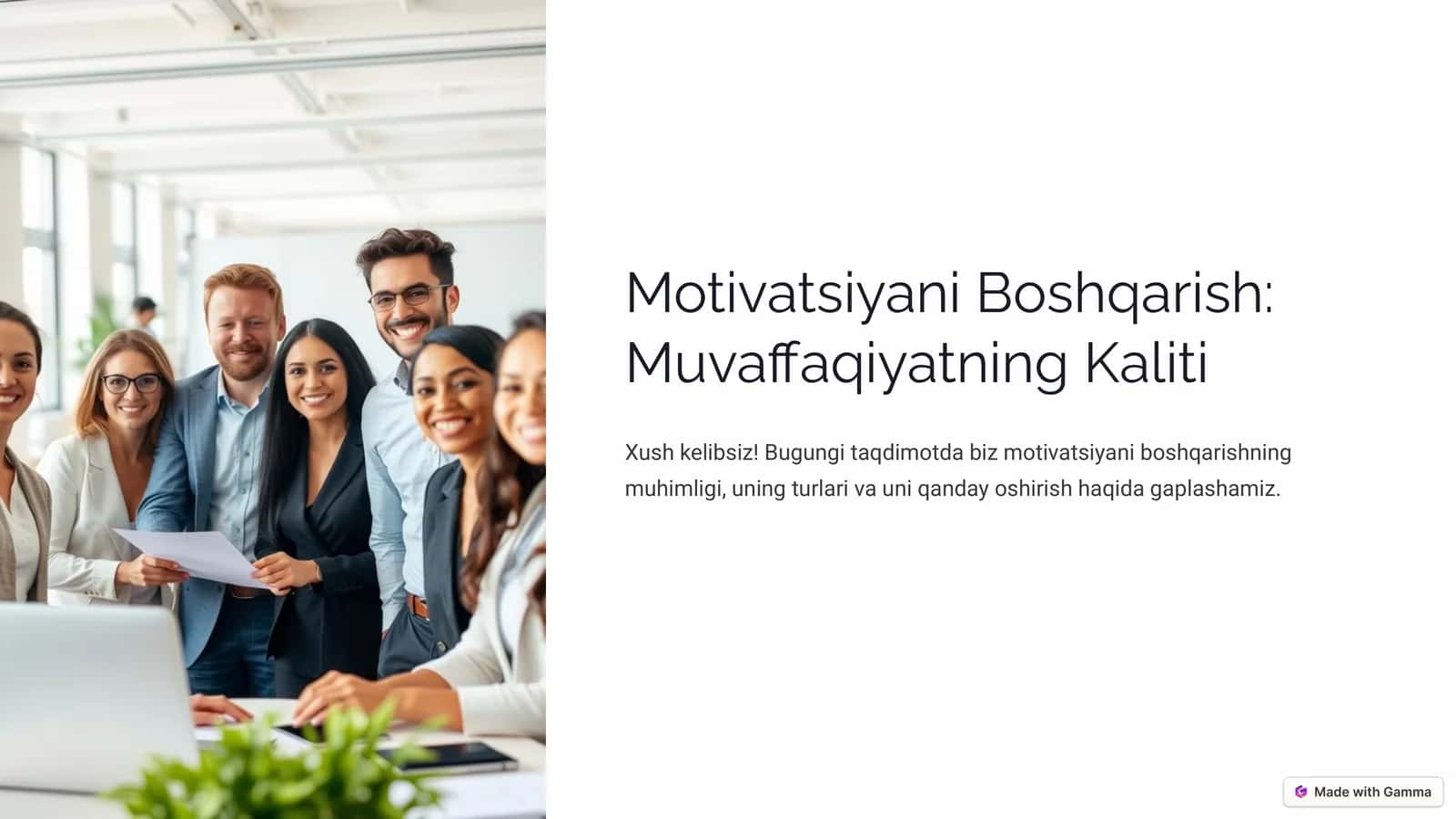 Motivatsiyani Boshqarish: Muvaffaqiyatning Kaliti