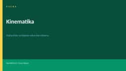 Kinematika