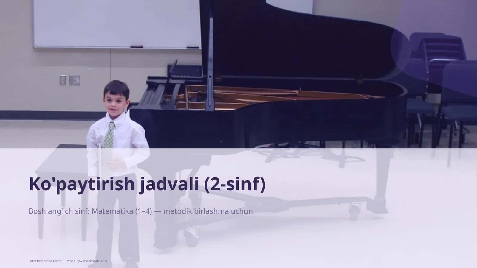 Ko'paytirish jadvali (2-sinf)