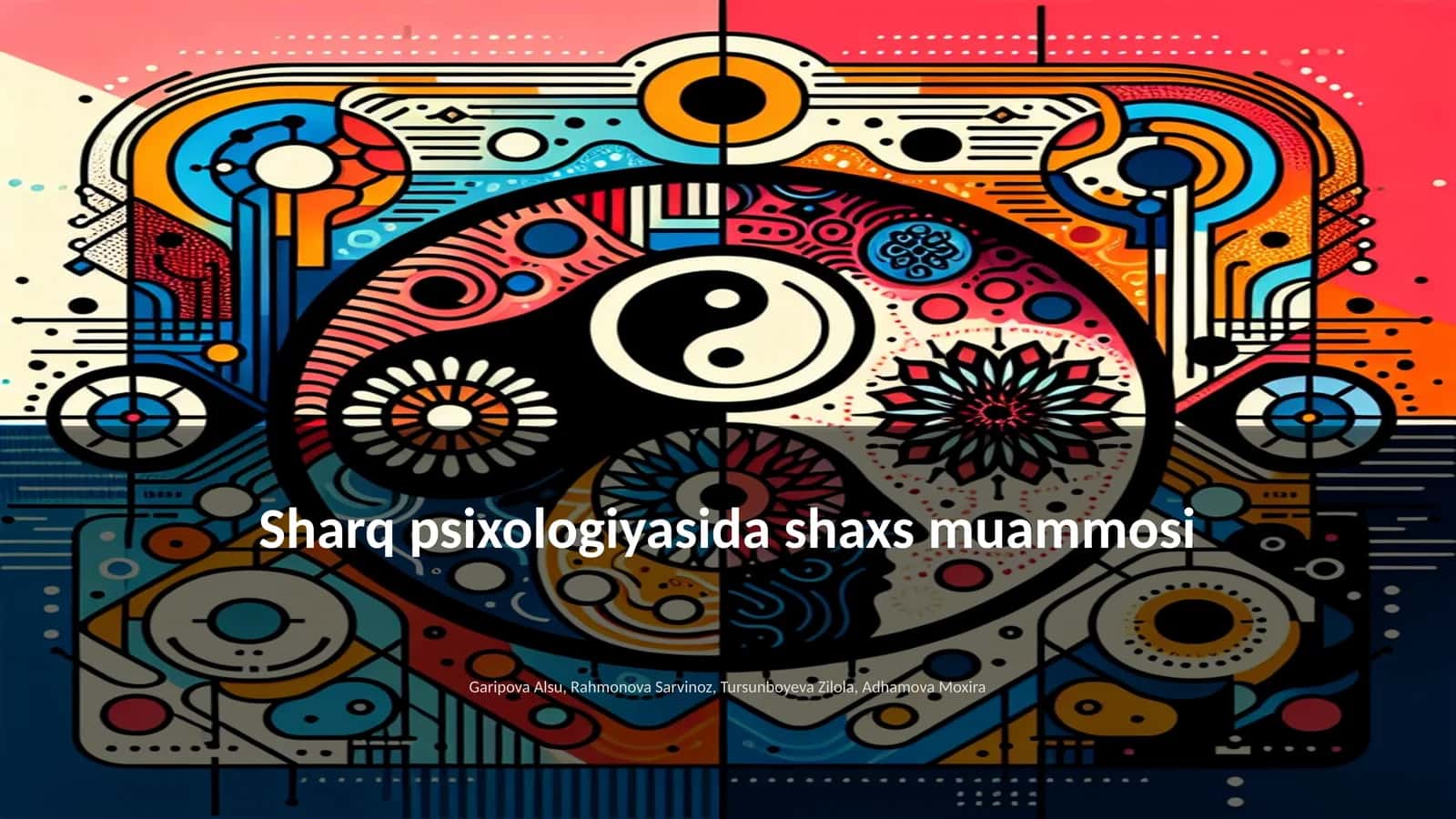 Sharq psixologiyasida shaxs muammosi