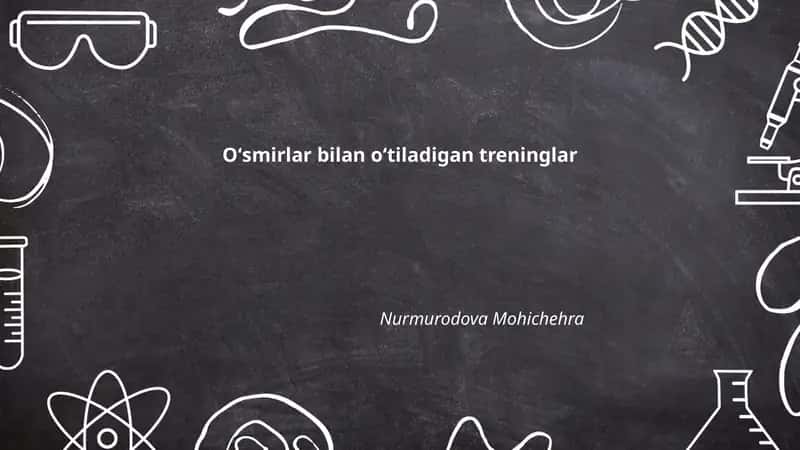 Oʻsmirlar uchun muloqot va ijtimoiy koʻnikmalar treningi