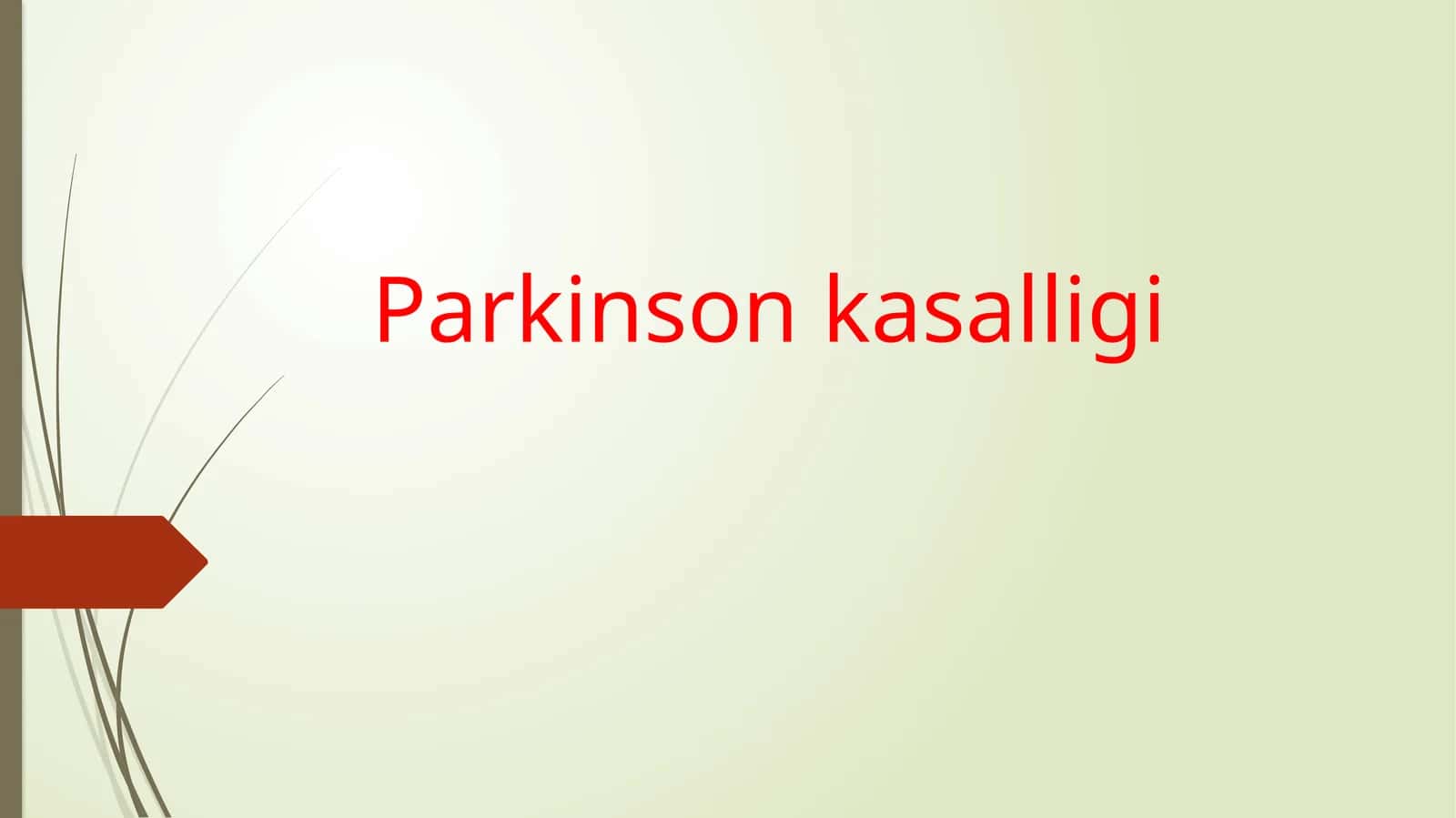 Parkinson kasalligi