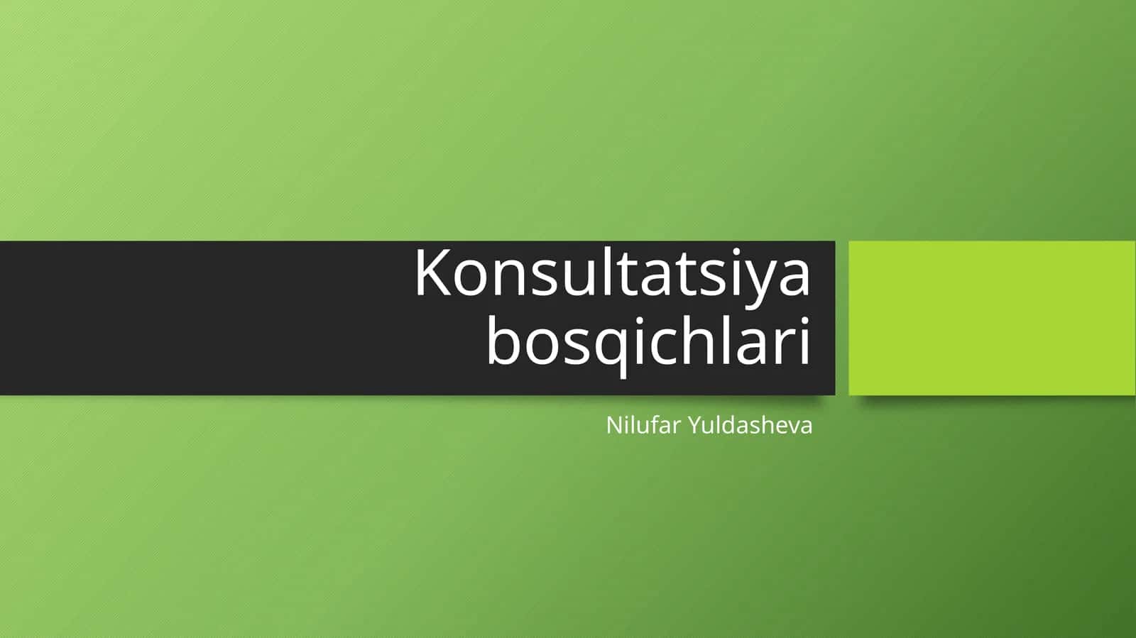 Konsultatsiyabosqichlari