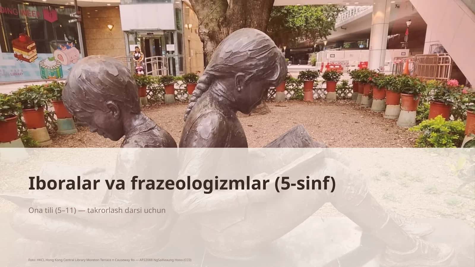 Iboralar va frazeologizmlar (5-sinf)
