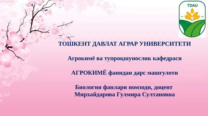 Азотли ўғитлар
