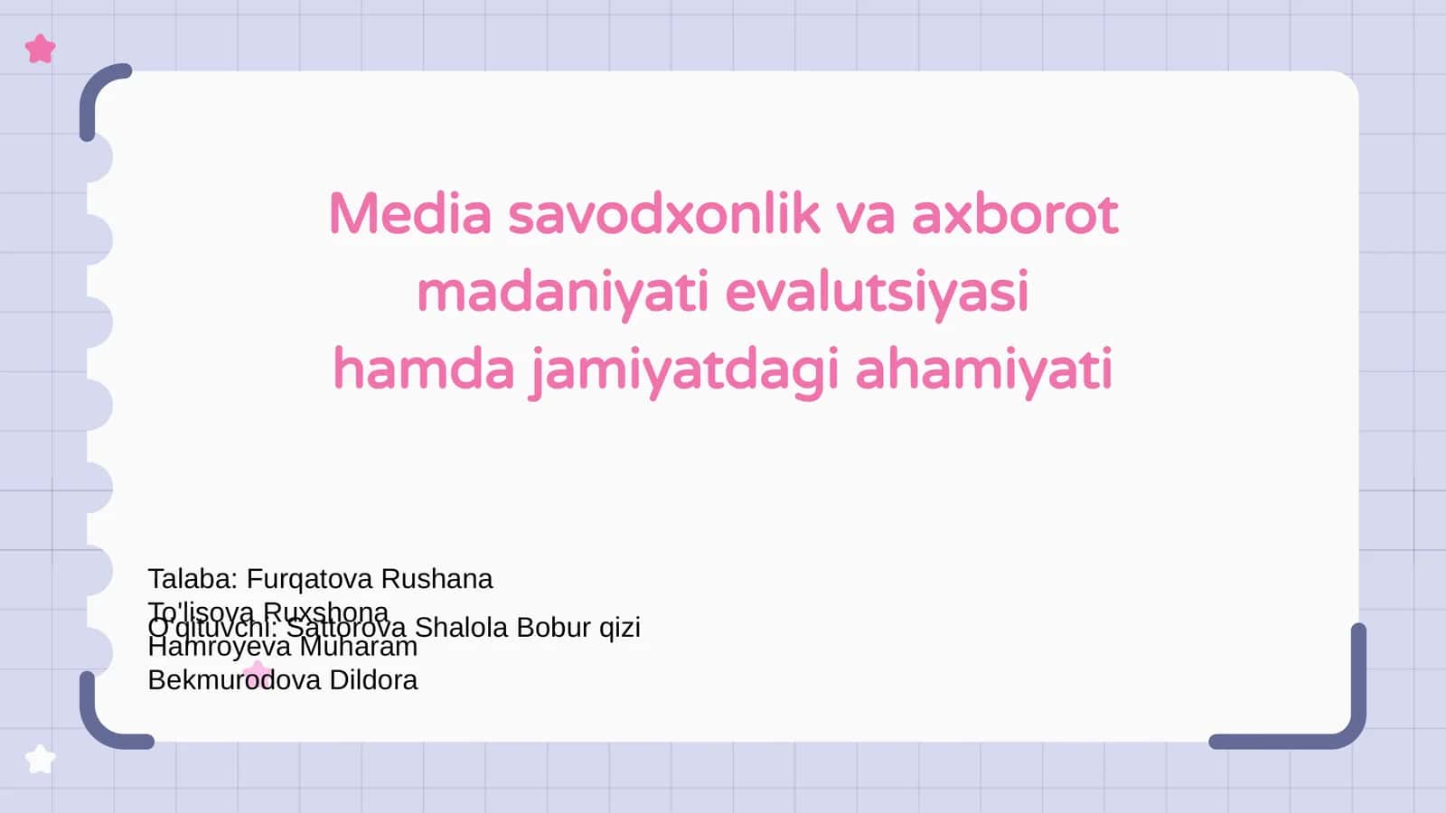 Media savodxonlik va axborot madaniyati evalutsiyasi hamda jamiyatdagi ahamiyati