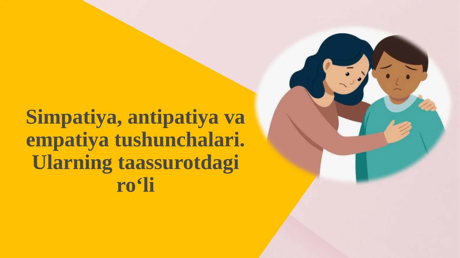 Simpatiya, antipatiya va empatiya tushunchalari