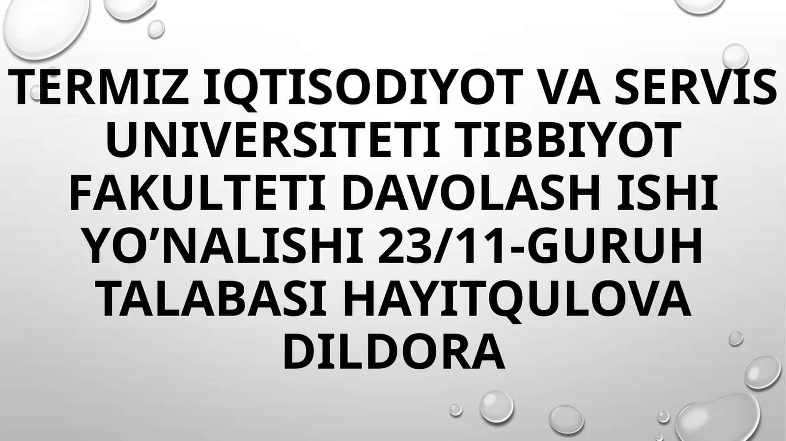 Qonzardobilarni qilishning klinikahamiyati