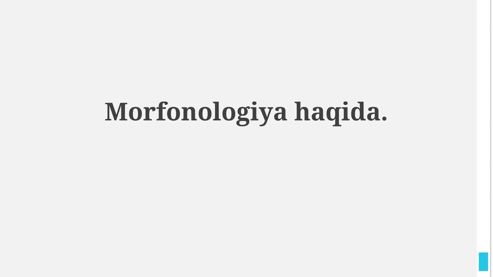 Morfonologiyahaqida
