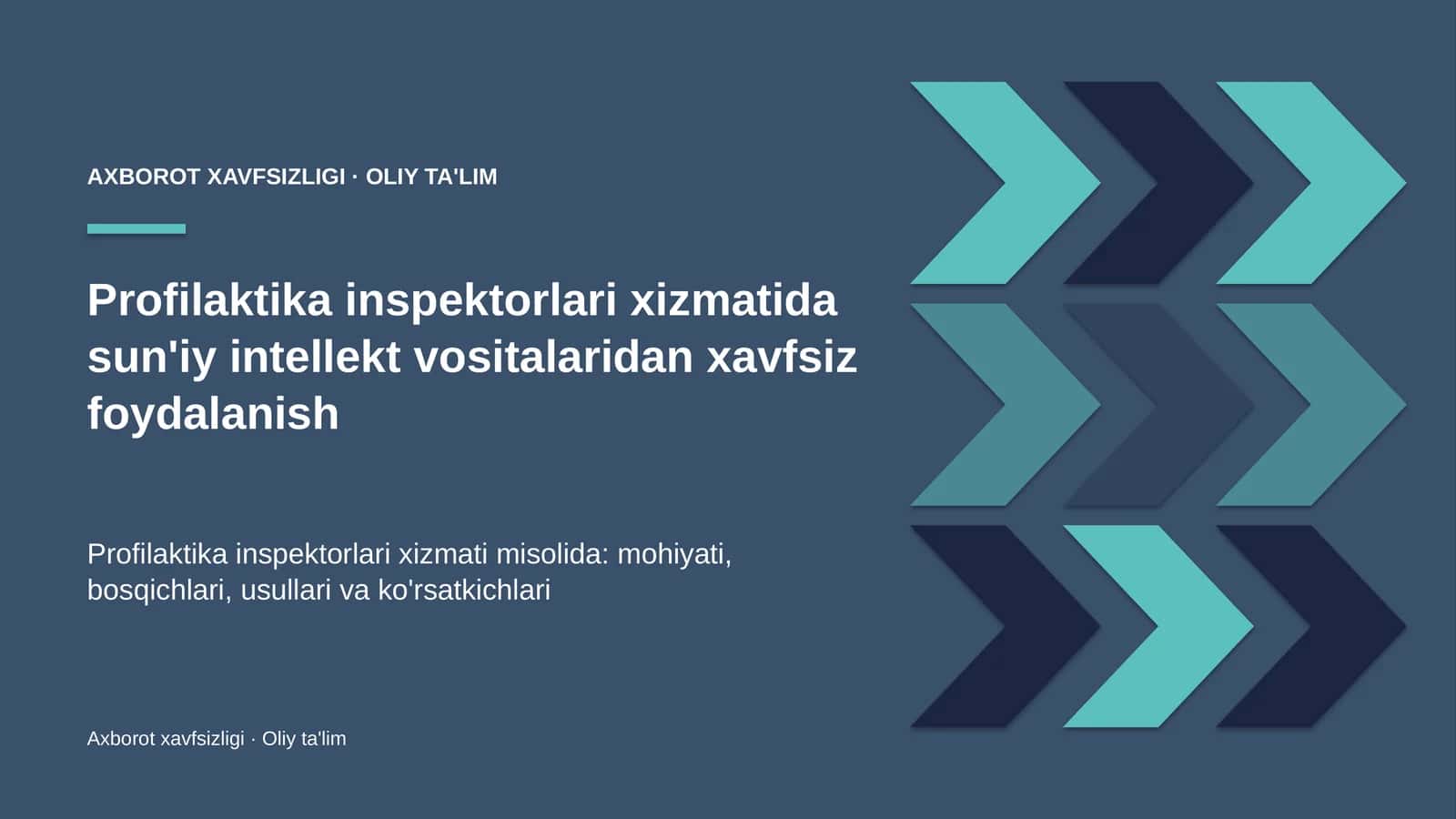 profilaktika inspektorlari xizmatida sun'iy intellekt vositalaridan xavfsiz foydalanish 7819