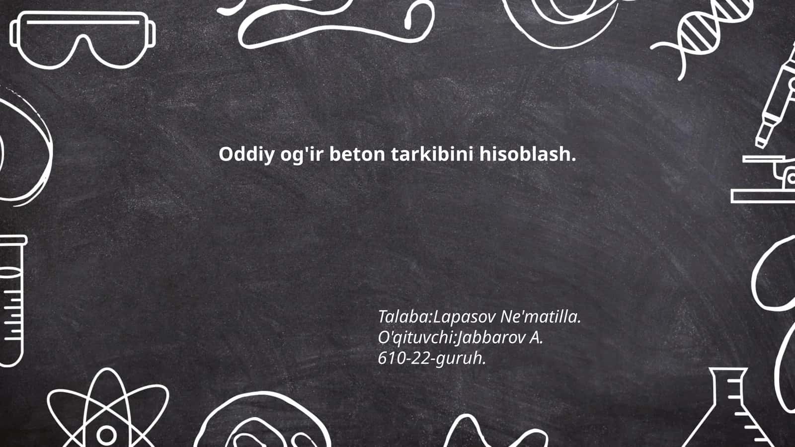 Og'ir beton tarkibi