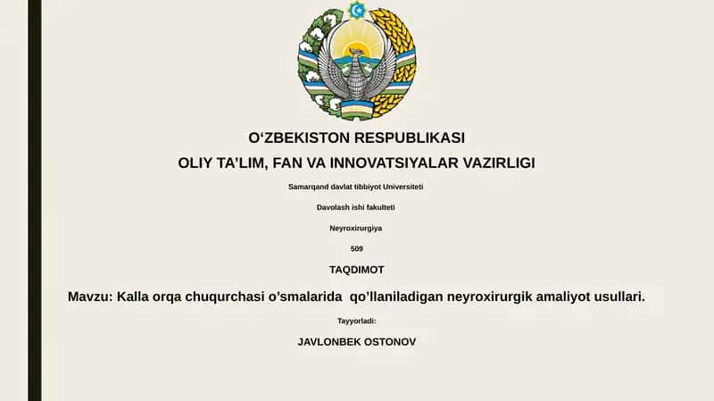Neyroxirurgik amaliyot usullari