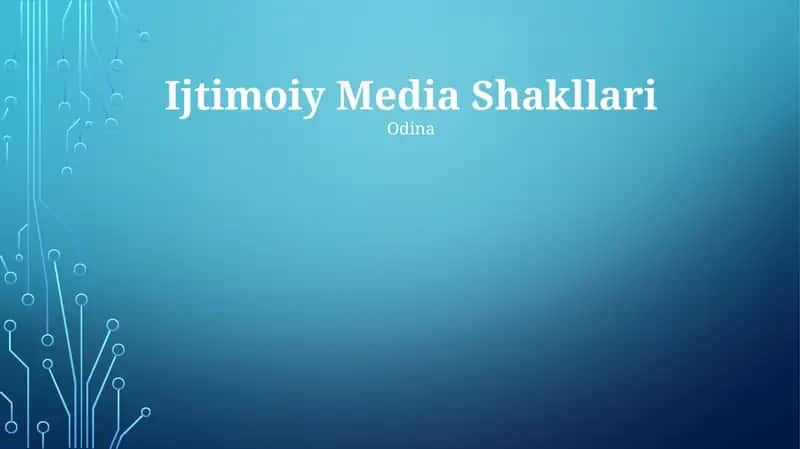 Ijtimoiy Media Shakllari