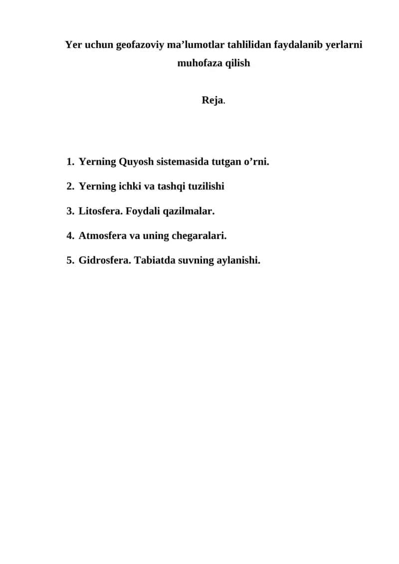 Geofazoviy ma’lumotlar tahlili