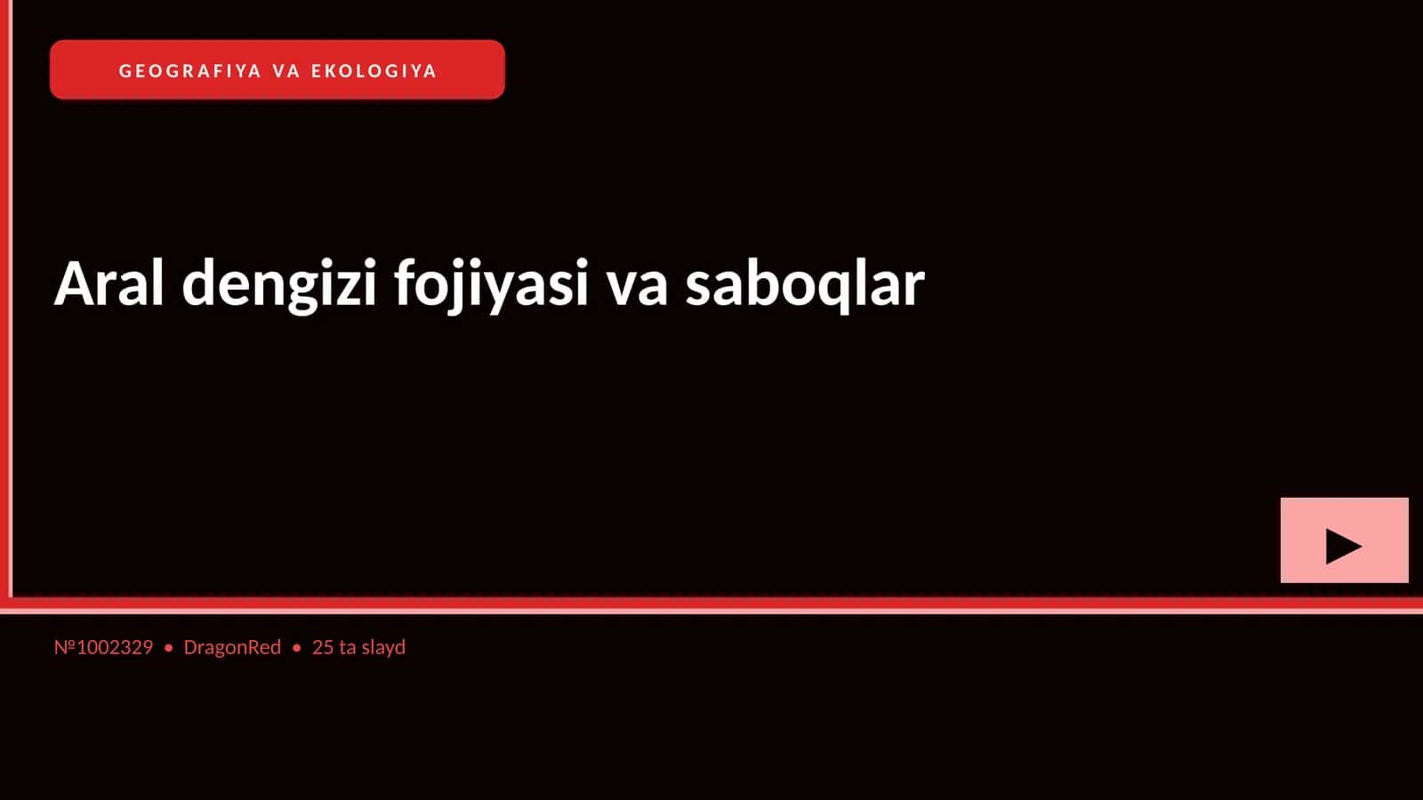 Aral dengizi fojiyasi va saboqlar