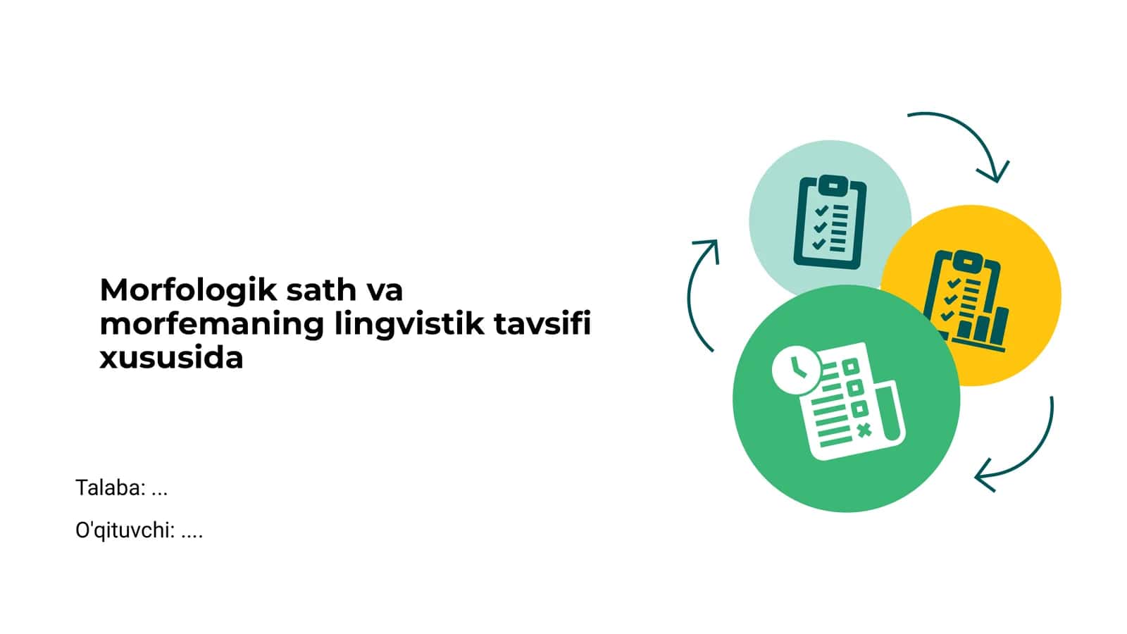 Morfologik sath va morfemaning lingvistik tavsifi xususida