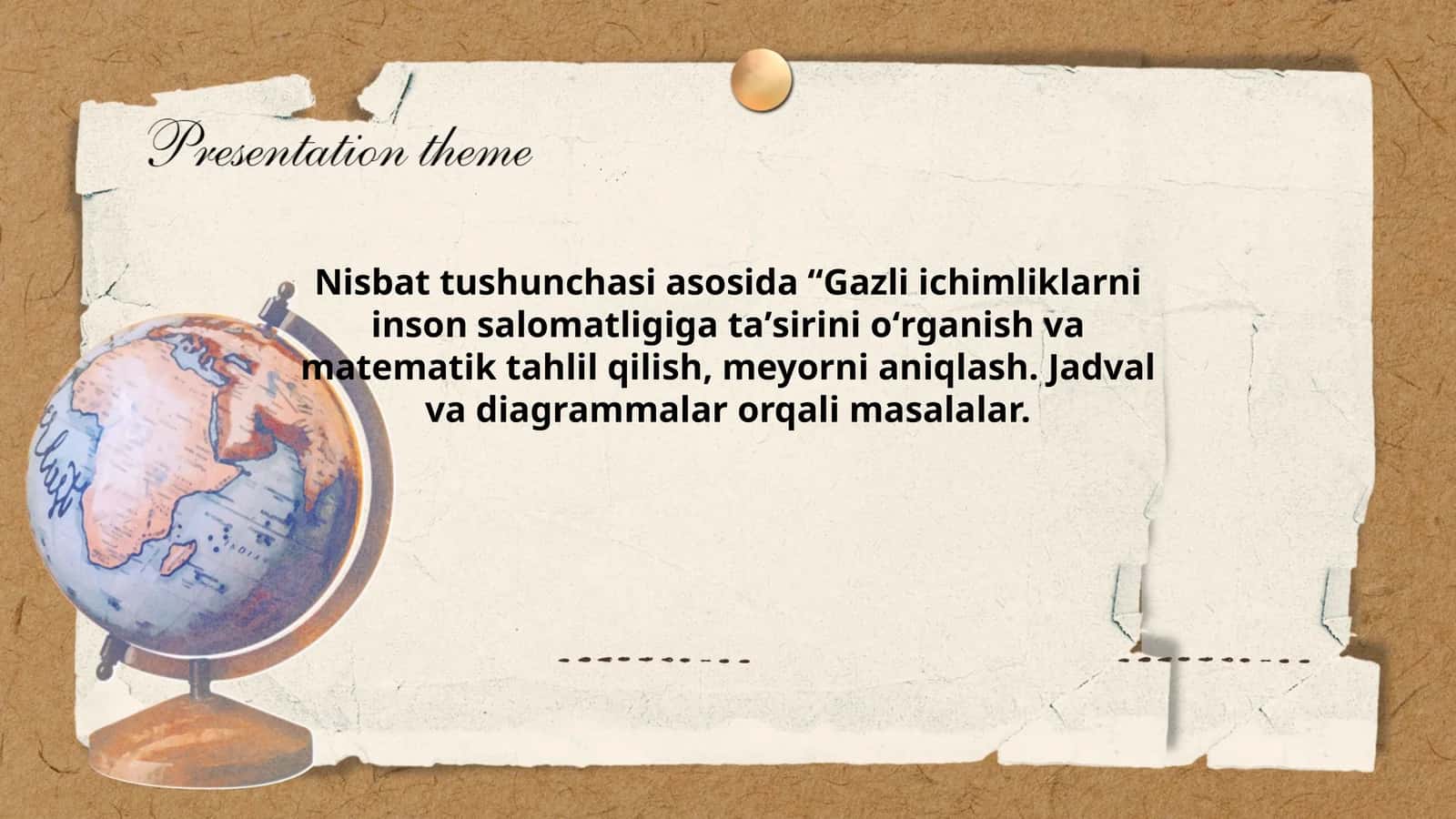 Gazli ichimliklarni inson salomatligiga taʼsirini oʻrganish