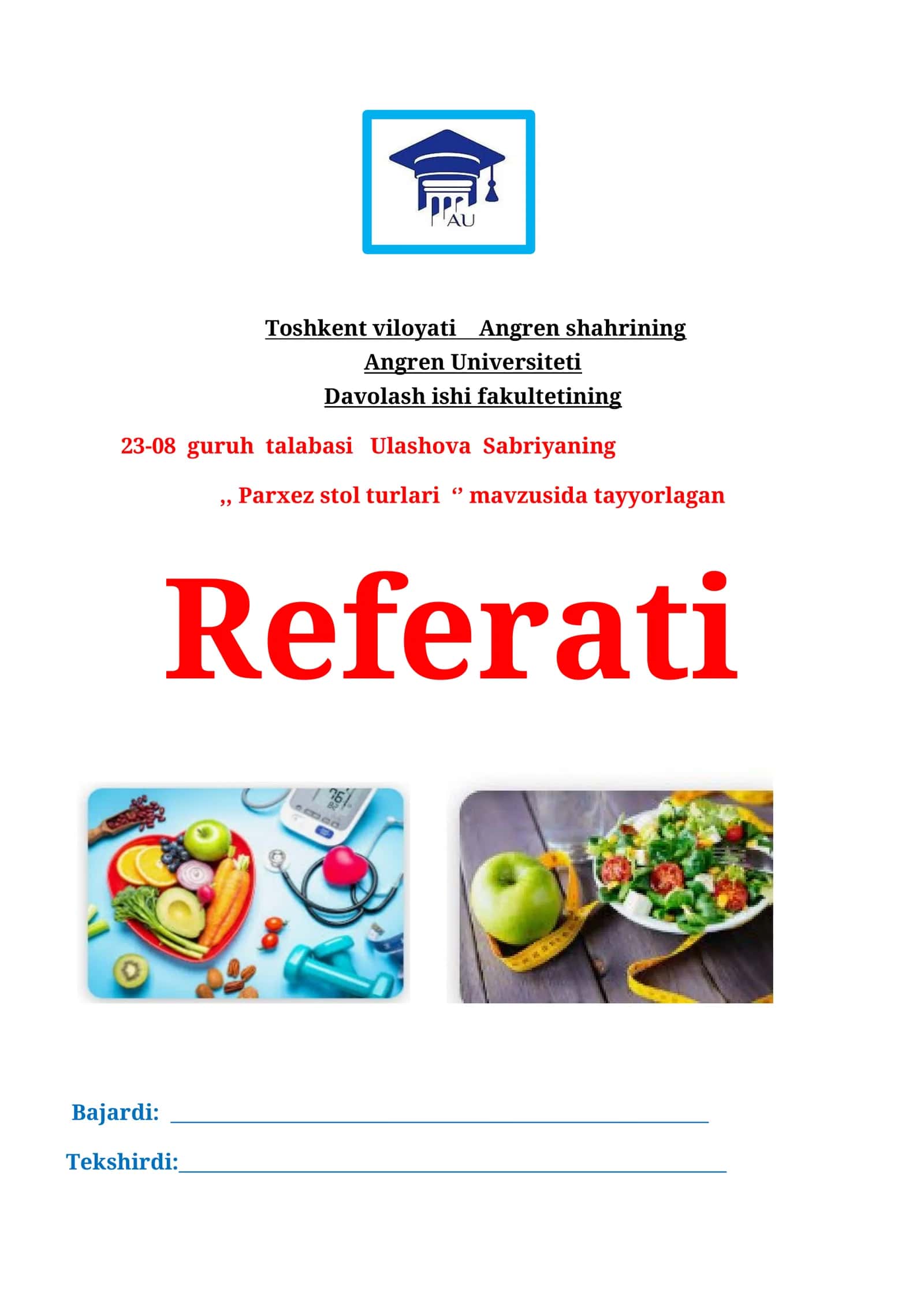 Parxez stol turlari
