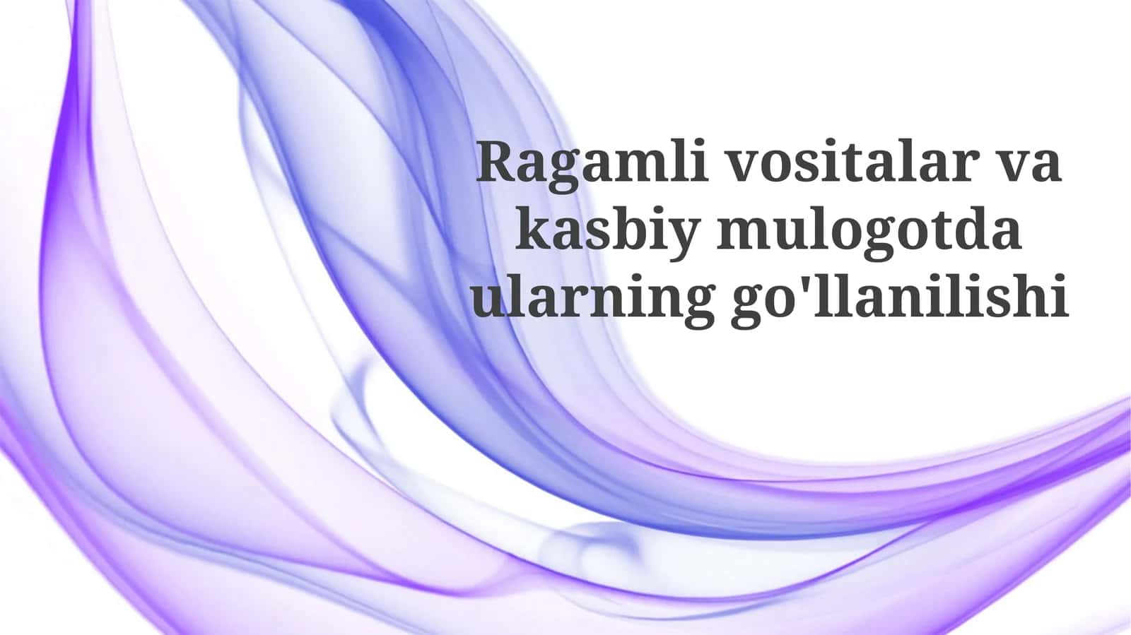 Raqamli vositalar tushunchasi