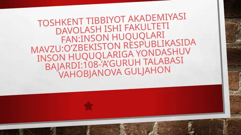 Davolash ishi fakulteti