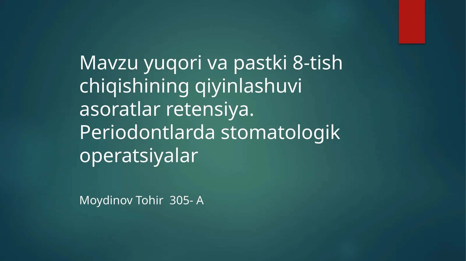 Aql tish chiqishi qiyinlashuvi