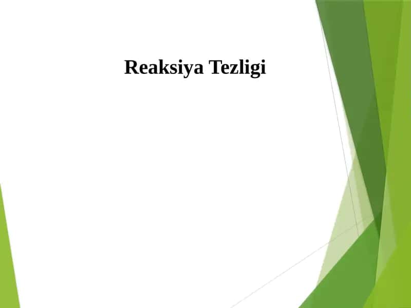 Kimyoviy reaksiya tezligi