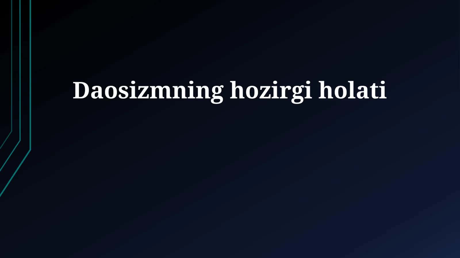 Daosizmning hozirgi holati