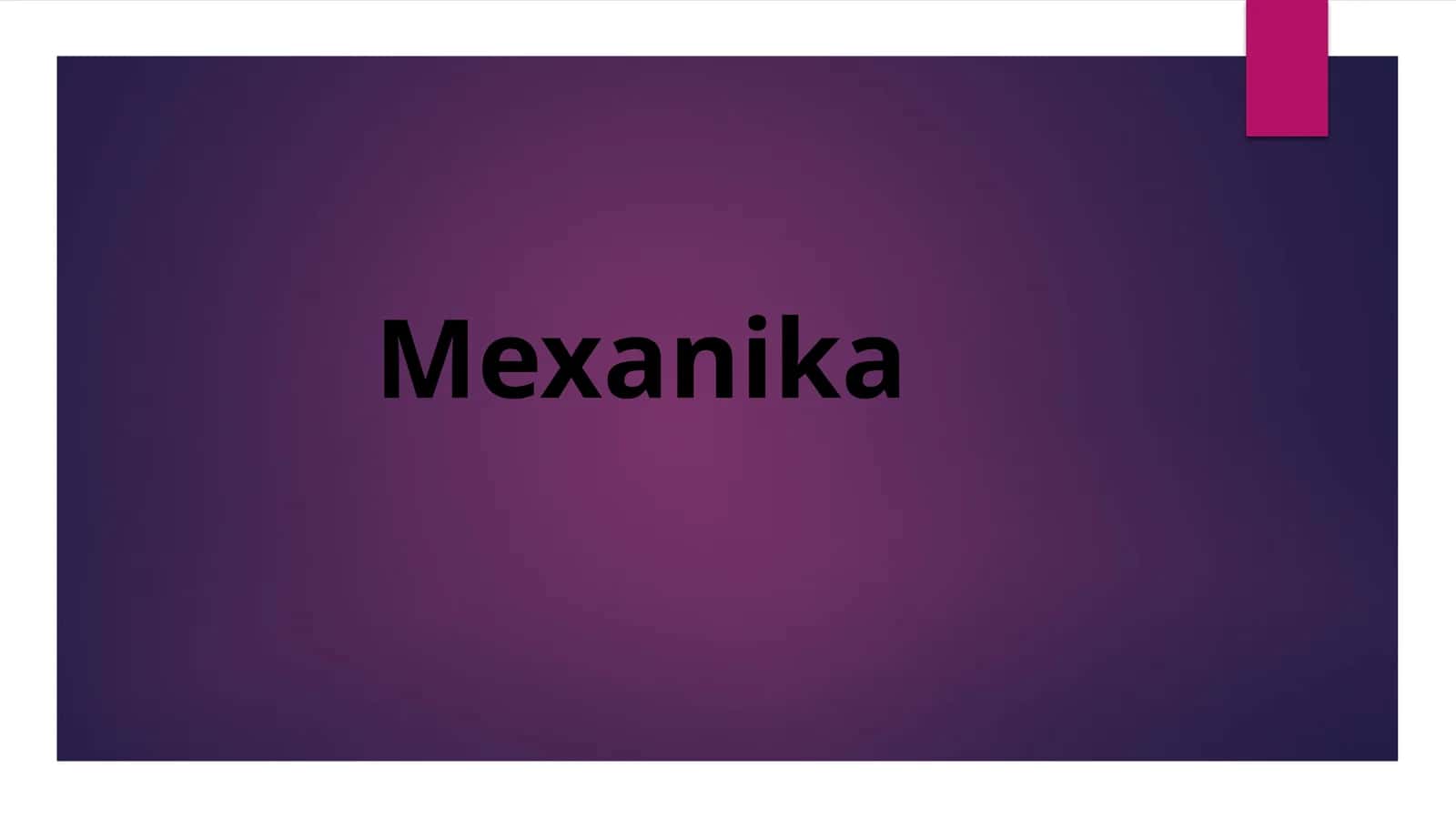 Mexanika