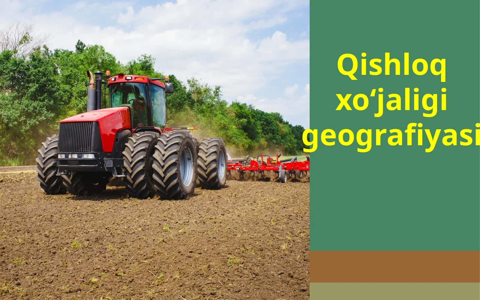 Qishloq xo‘jaligi geografiyasi
