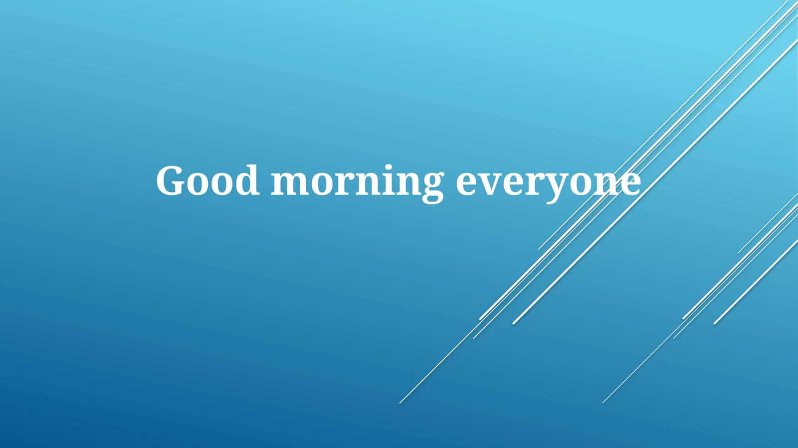 'Good Morning' in the Modern World: Psychological Impact, Technological Adaptation, and the Future of Greetings