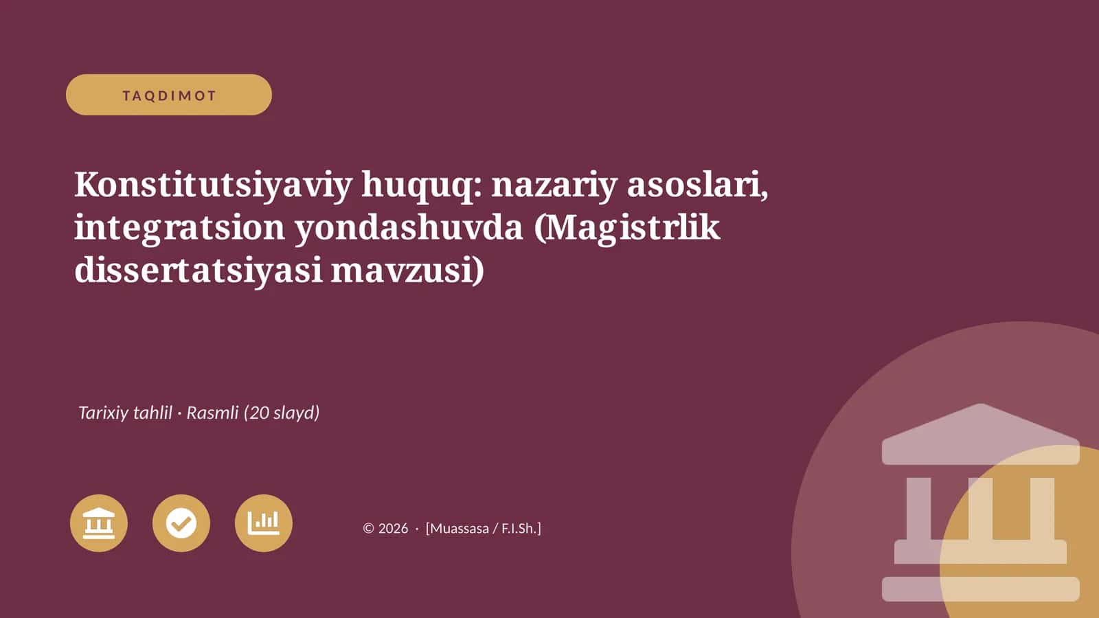 Konstitutsiyaviy huquq: nazariy asoslari, integratsion yondashuvda