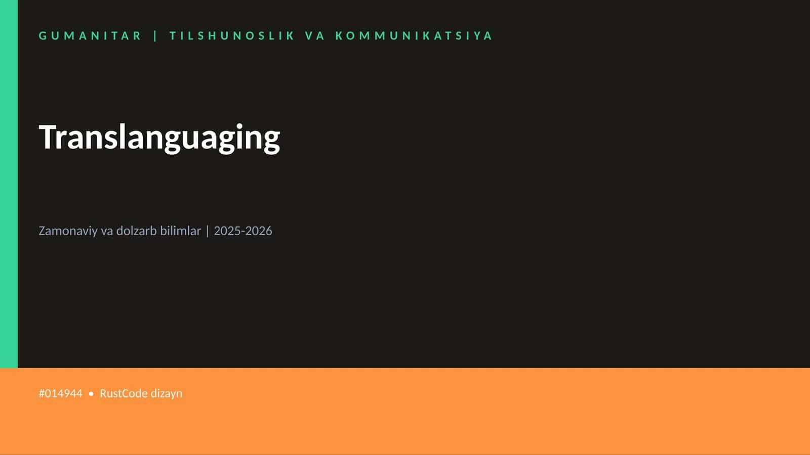 Translanguaging