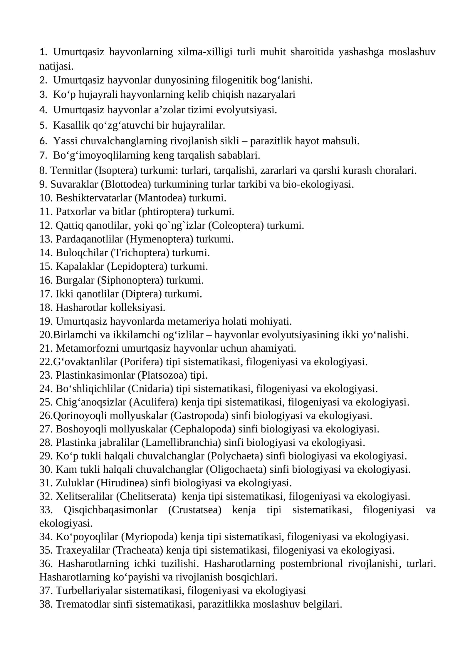 Termitlar (Isoptera) turkumi: turlari, tarqalishi, zararlari va qarshi kurash choralari