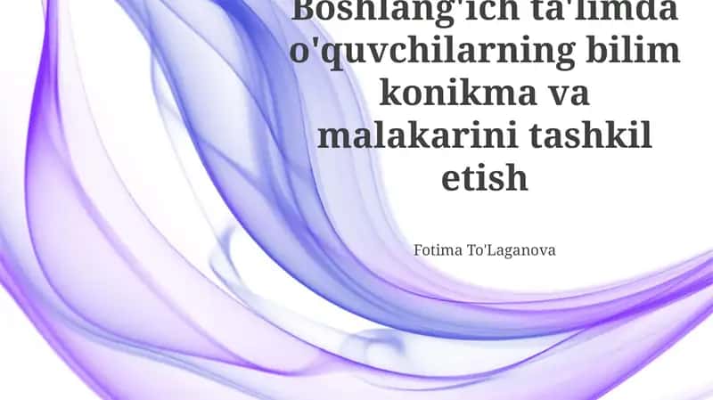 O'quv uslublariga moslashtirilgan ta'lim