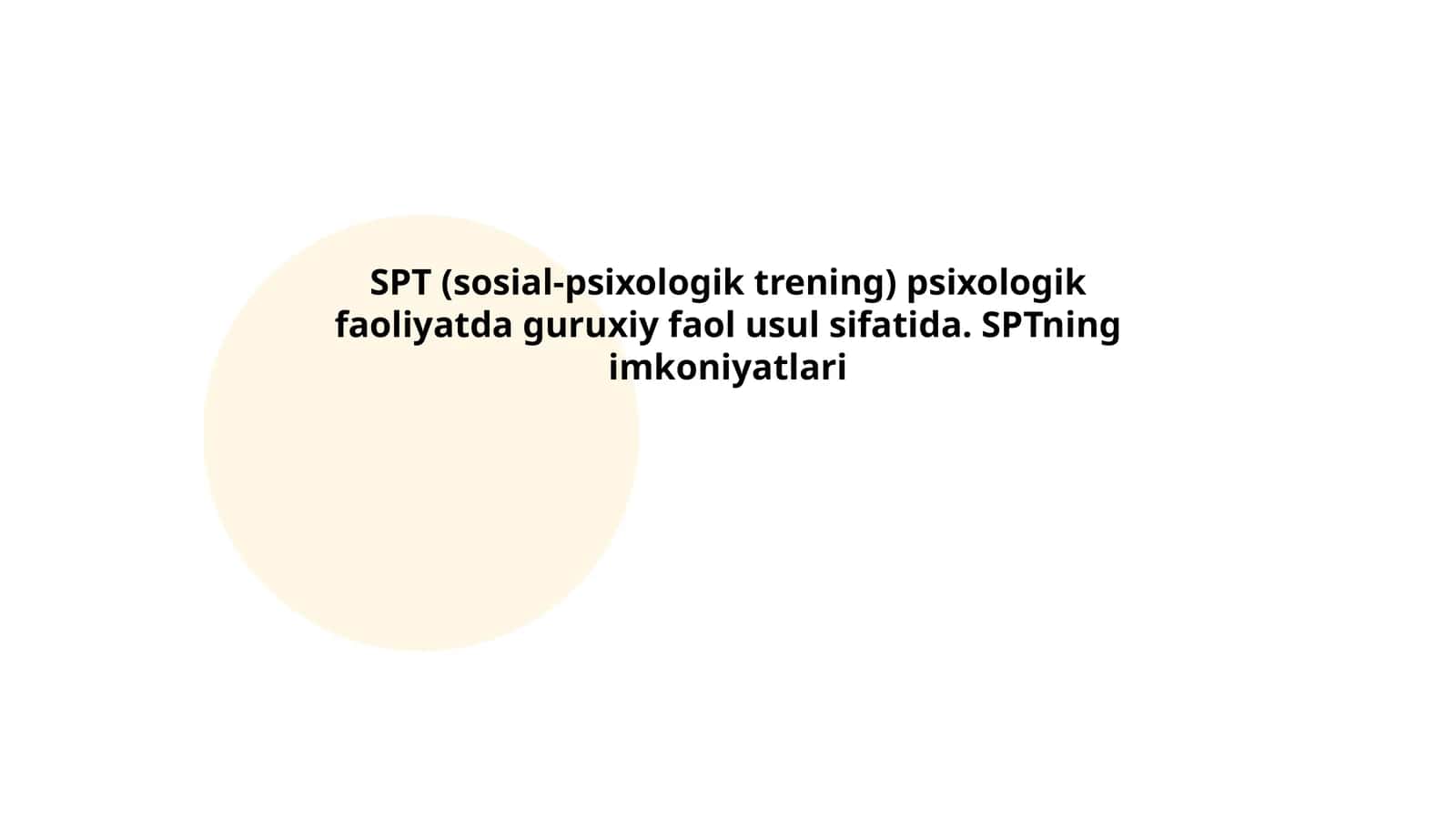 SPT (sosial-psixologik trening)