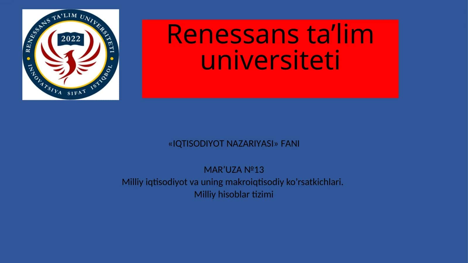 IQTISODIYOT NАZАRIYАSI