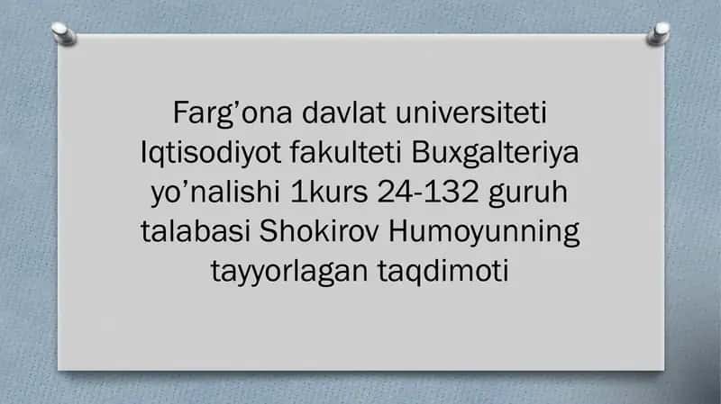 Mavzu: O’ZBEKISTONDA IQTISODIY ISLOHOTLARNING AMALGA OSHIRILISHI, BOZOR MUNOSABATLARINING SHAKLLANISHI