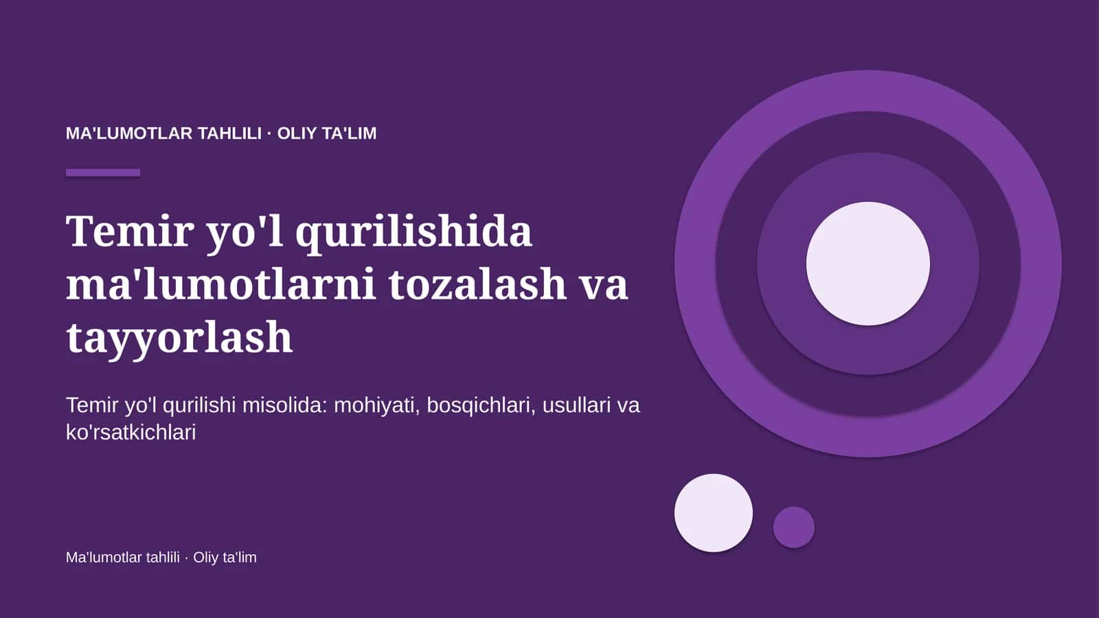temir yo'l qurilishida ma'lumotlarni tozalash va tayyorlash 2721